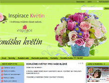 Tablet Screenshot of inspiracekvetin.cz